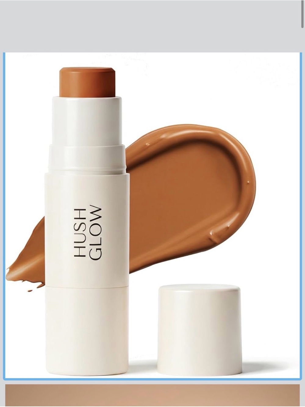 NiB Under eye Concealer Stick with Built in Brush, light caramel